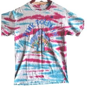 Pink Dolphin Tie Dye Candle Bright Tee Size M Multi-Color Streetwear T-shirt